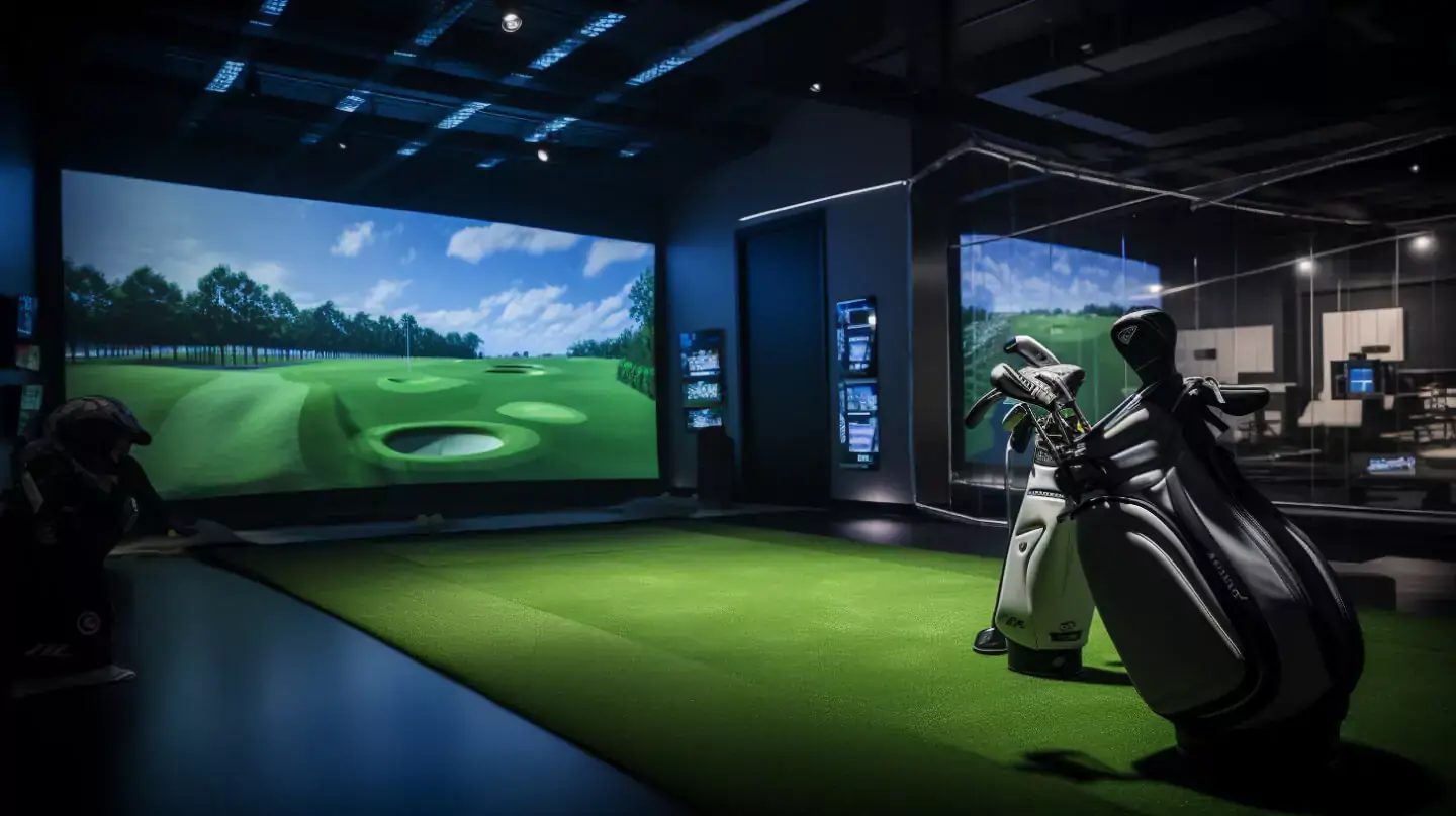 indoor golf simulator